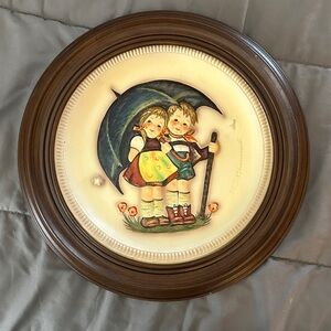 Goebel Brown and Cream Porcelain Anniversary Plate Marking